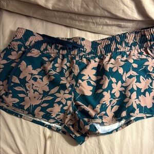 Floral Teal and Pink Women's Shorts